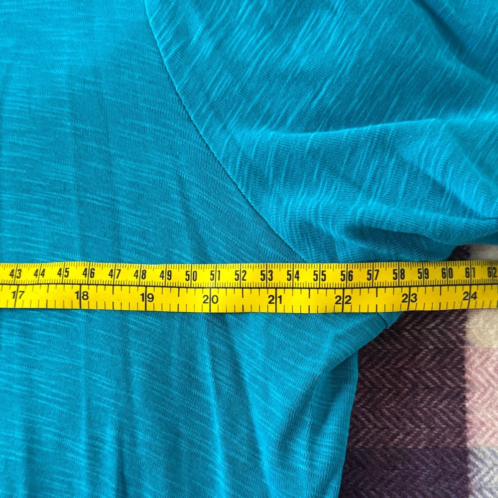 J. Jill Vibrant Teal Short Sleeve Top - Picture 3 of 5